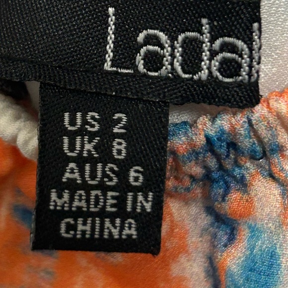 Nasty Gal- summer sundress- Color: tie dye orange and blue, Size 2, open back - Picture 4 of 4